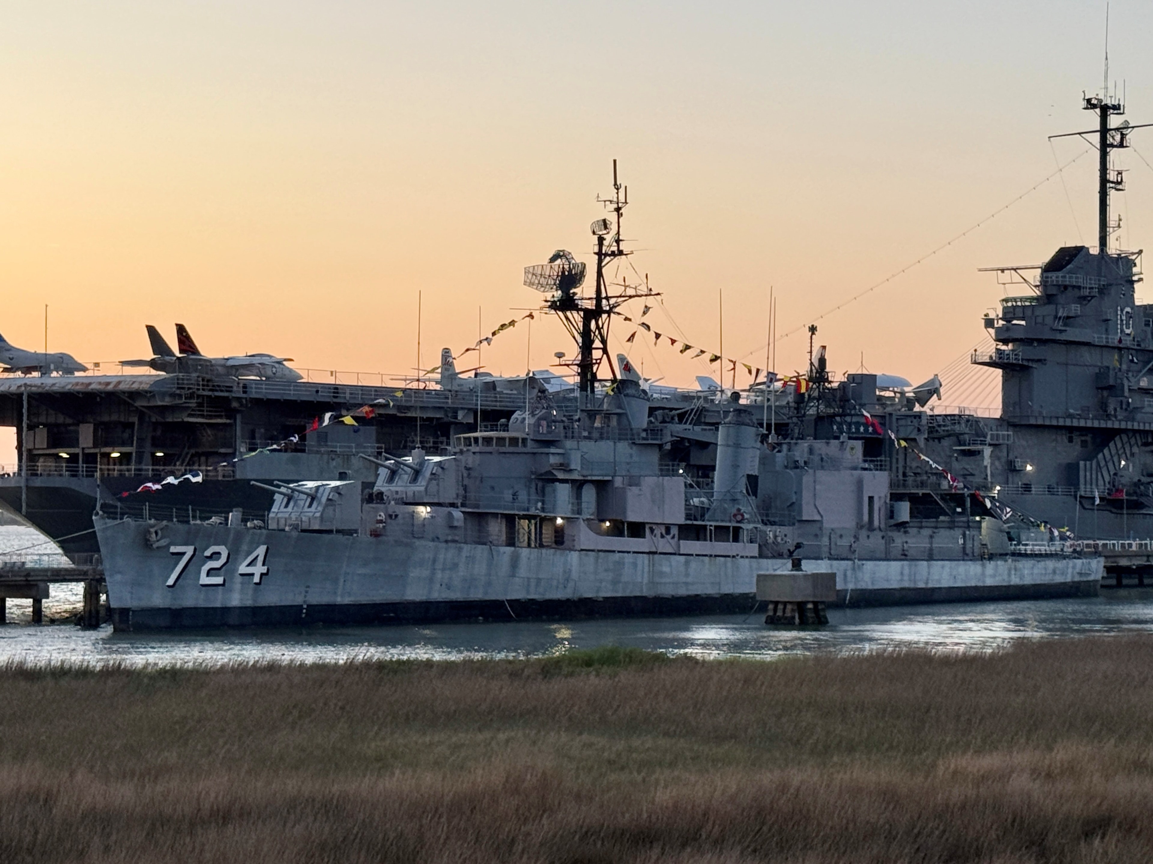 Students and visitors learning aboard USS Laffey